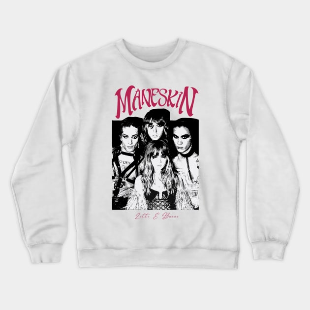 Maneskin Zitti E Buoni Crewneck Sweatshirt by redfancy